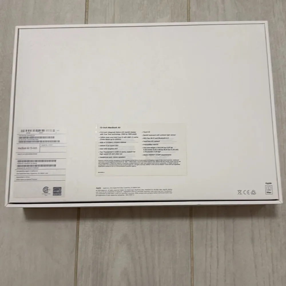 New Apple MacBook Air 13 inch box